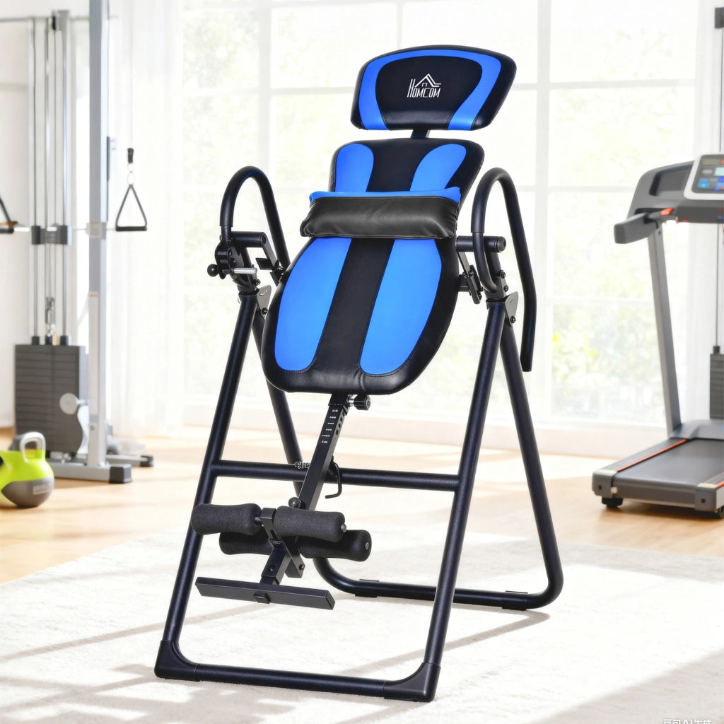 Divano a 2 posti reclinabile ¨C Minimal ¨C Nero, Blu, 140-203 cm