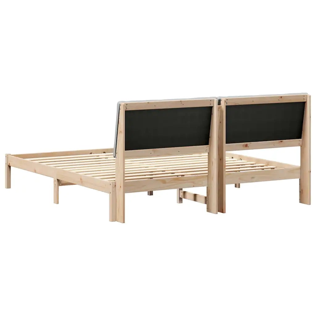 Struttura del Letto Marrone e grigio chiaro 200 x 200 cm