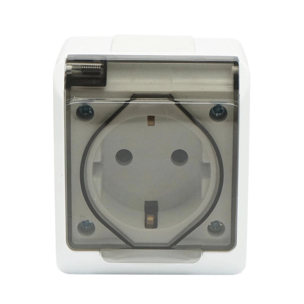 Presa  PT 16A,  250V IP44 coperchio trasparente