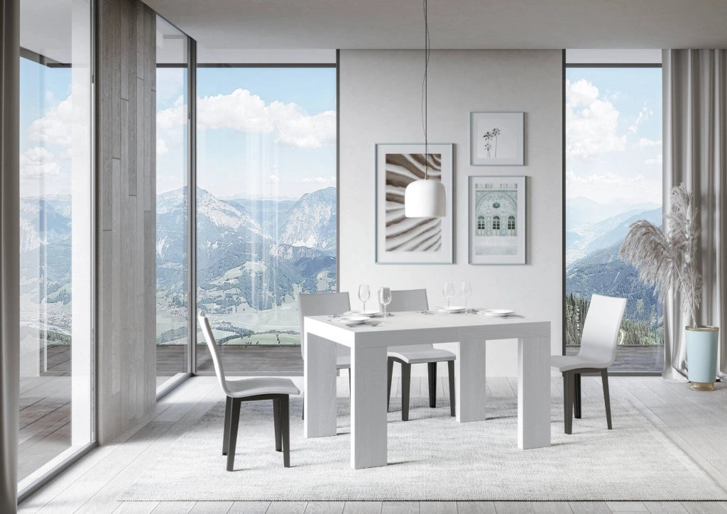 Tavolo Allungabile 120/380x90 cm Roxell Bianco Frassino