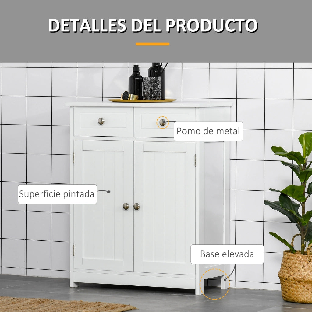 Armadio con cassetti ¨C zephmum ¨C bianco 60x30x75 cm