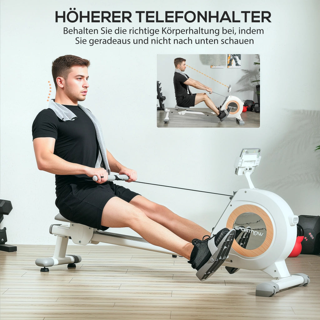 Vogatore ¨C Minimal ¨C 16 livelli regolabili, display LCD, supporto smartphone, 150 kg