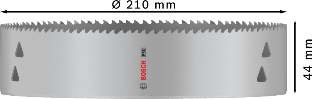 SEGA A TAZZA MULTIMATERIALE BOSCH PRO diametro 210 mm 2608901547
