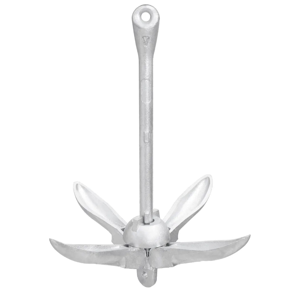 Ancora Pieghevole Argento 8 kg in Ghisa Zincata a Caldo 94272