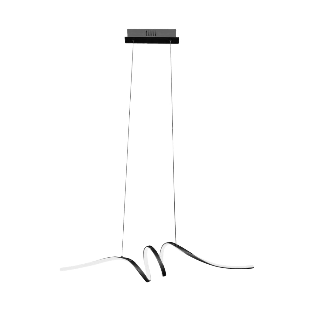 Lampada sospesa Milagro Loop nera LED 28W 4000K 95cm