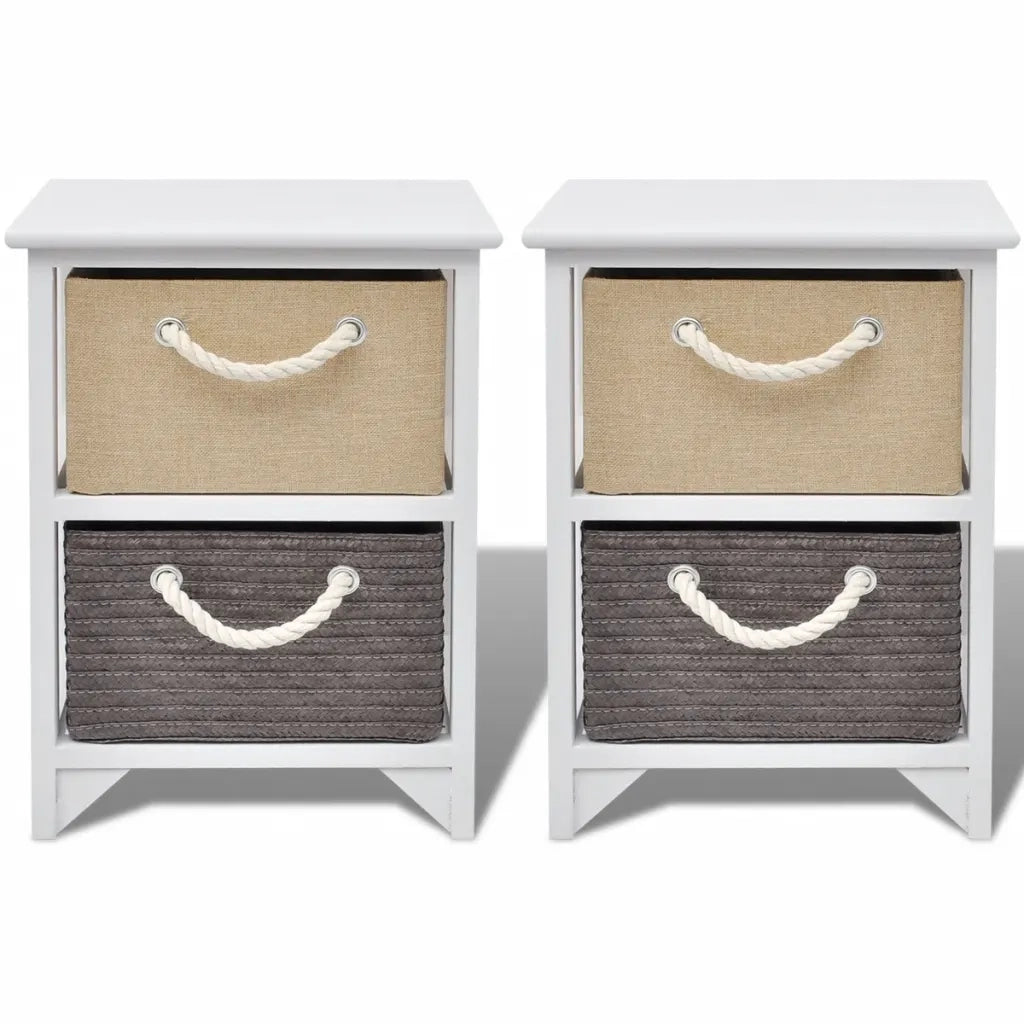 Comodini 2 pz in Legno 242889