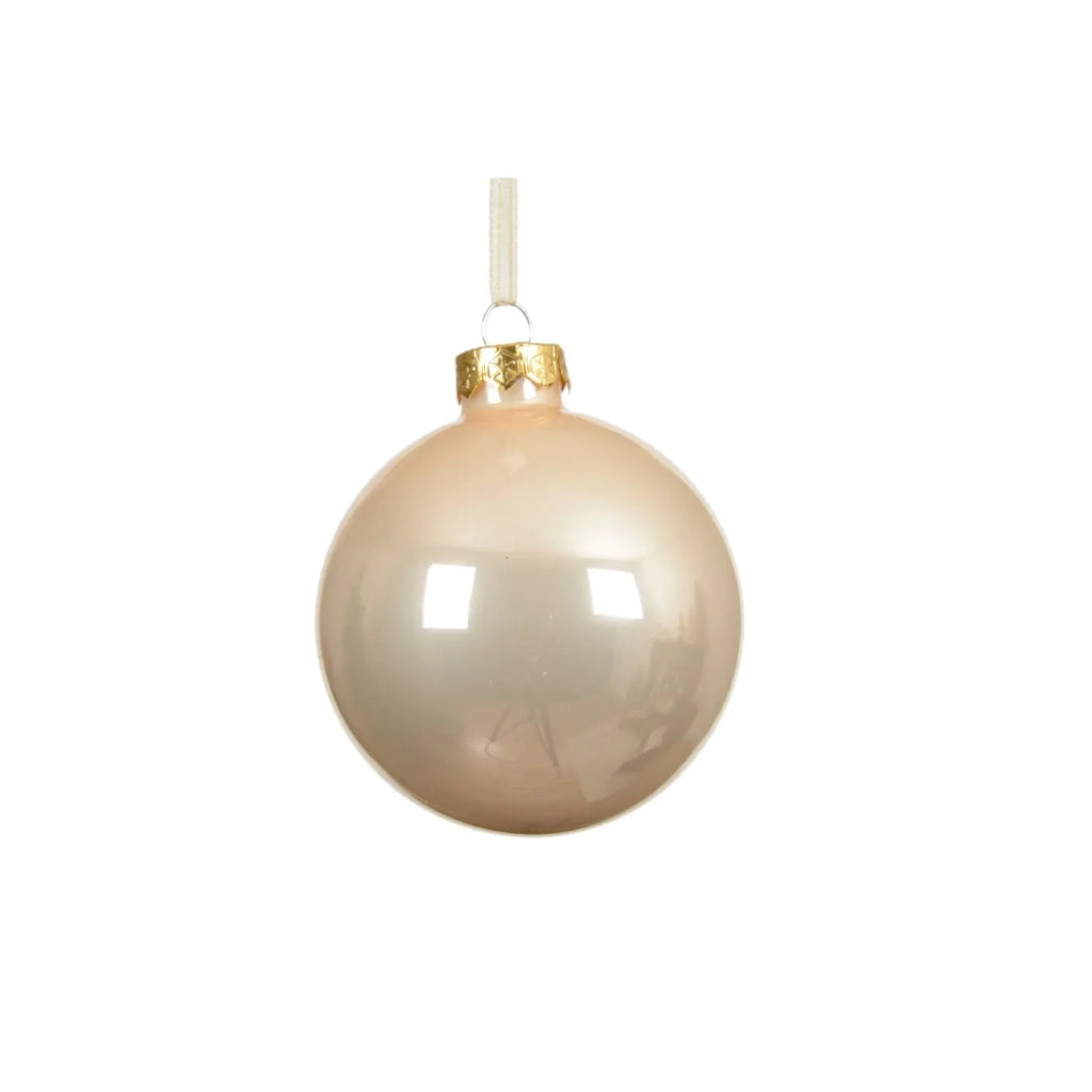 Pallina Vt opaco perla d8cm