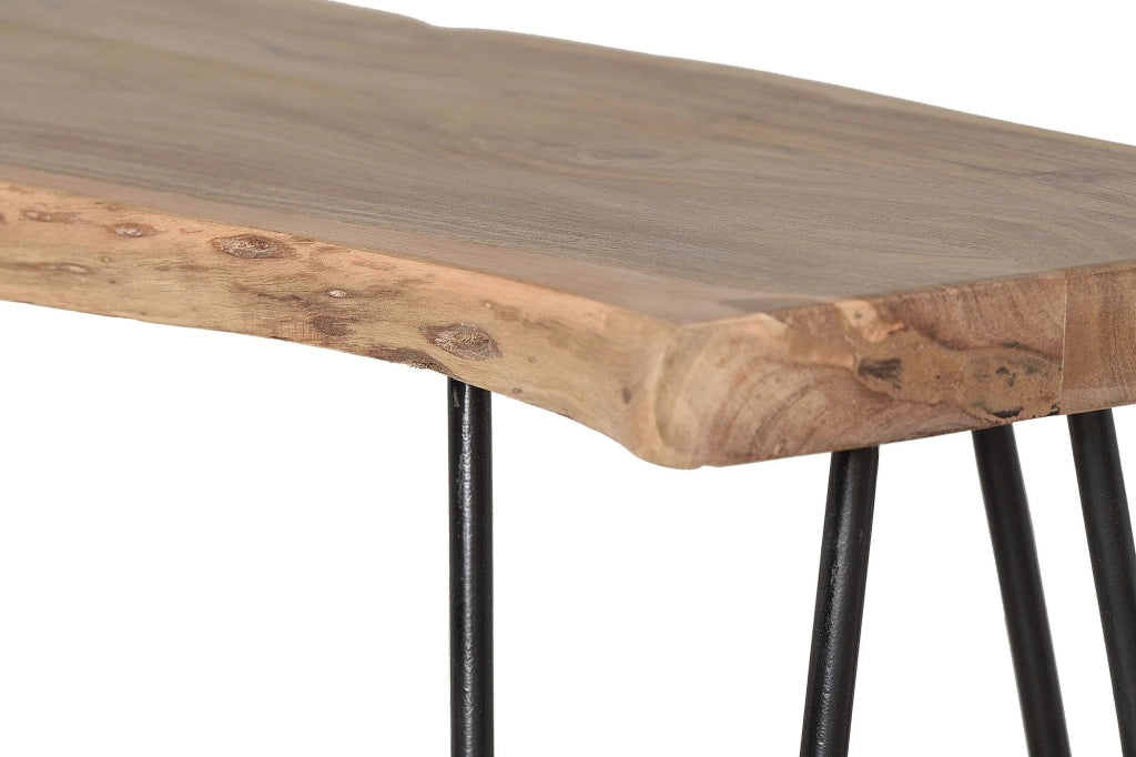 Consolle realizzata in legno massello di acacia