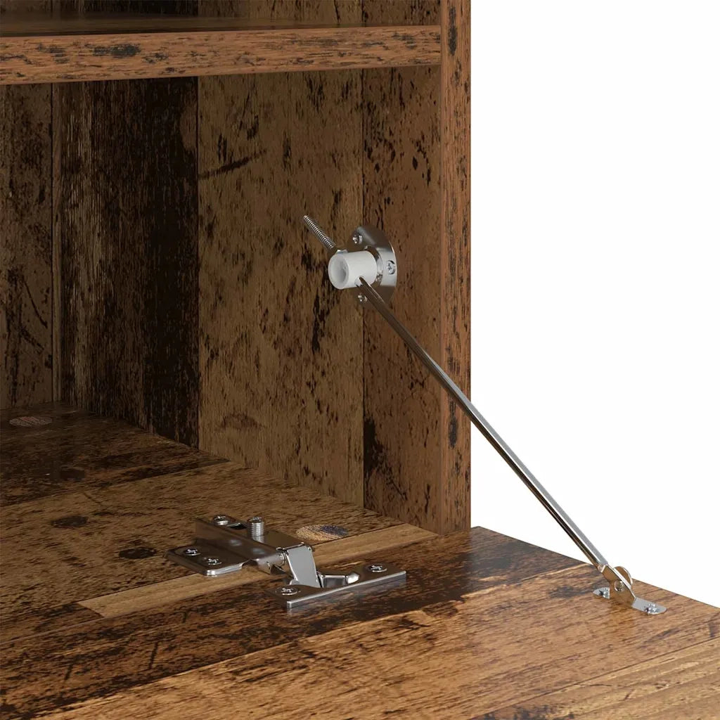 Mobile TV da parete con LED Legno vecchio 100 x 30 x 40 cm 882983