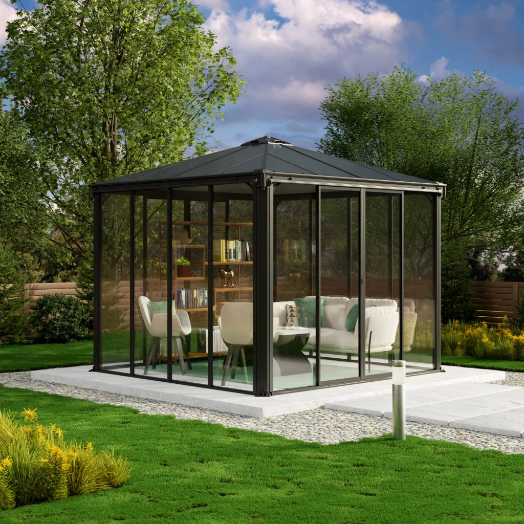 Gazebo Chiuso in Alluminio Ledro 3X3 m