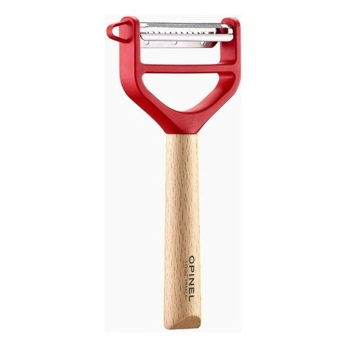 Opinel T-Duo Frutta e ortaggi Sbucciatore a Y Rosso