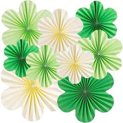 Pacchetto di 9 decorazioni floreali in carta per feste