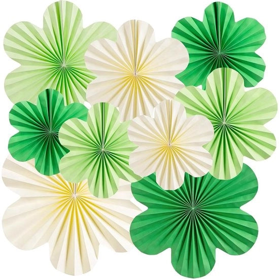 Pacchetto di 9 decorazioni floreali in carta per feste