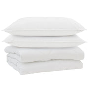 Piumone | Duvet con cuscino 3 pz Bianco Microfibra
