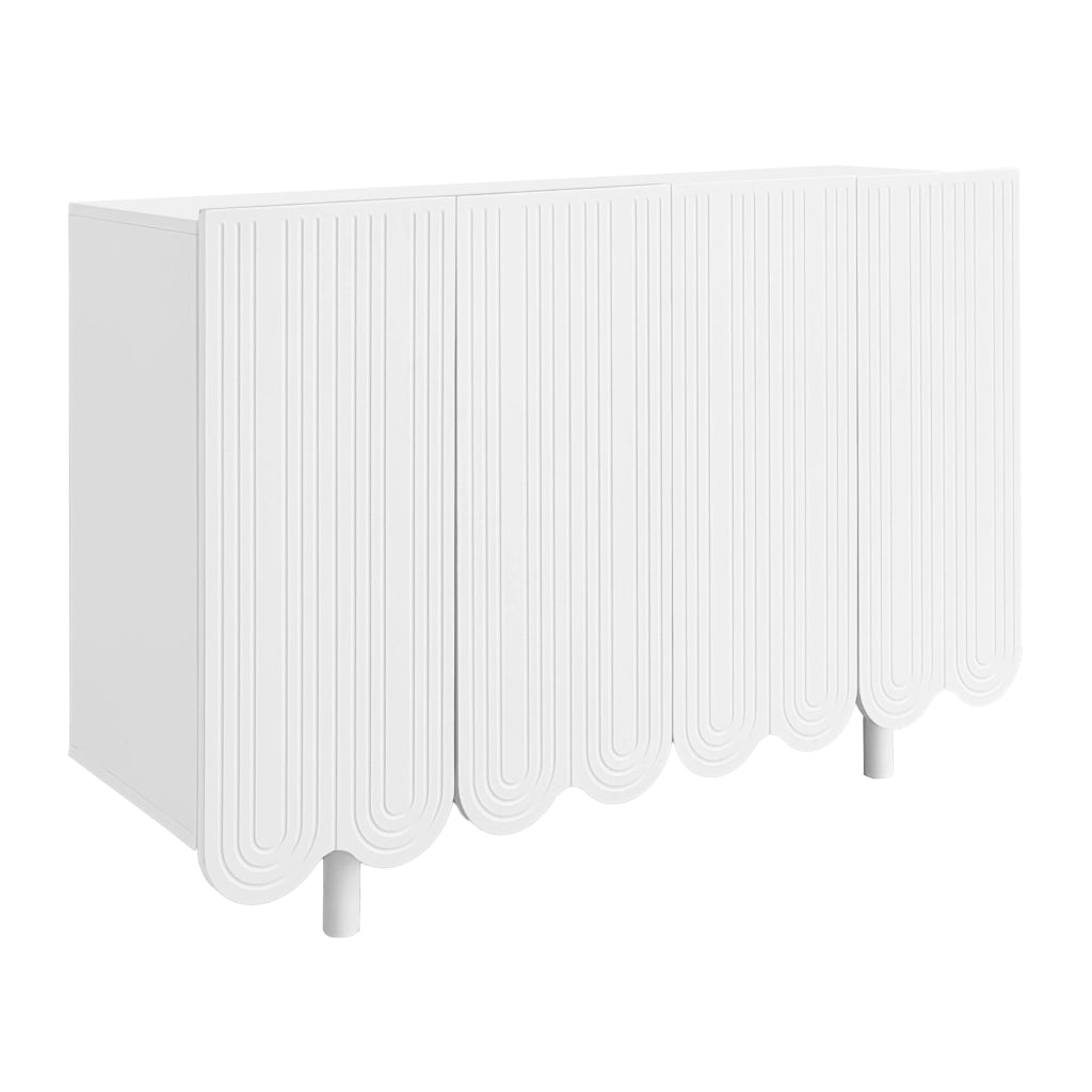 Credenza a goccia - Zephmum- Ante sagomate, cerniere ammortizzate