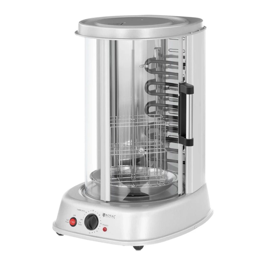 Girarrosto verticale macchina elettrica per spiedini di pollo mini griglia rotante 1800 watt 31 litri 14_0003231
