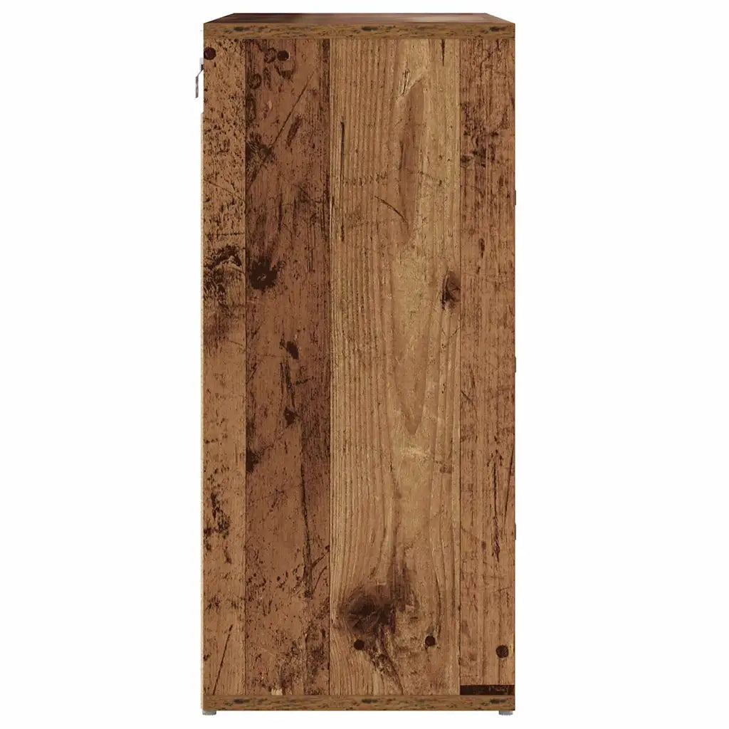 Mobile per scarpe-Scarpiera Legno vecchio 77,5 x 30 x 67 cm