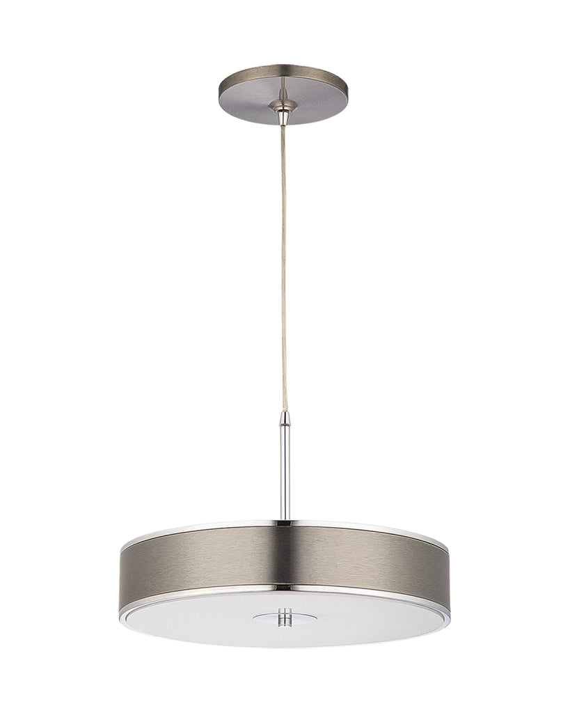 Lampada a sospensione Jazz Jupiter argento Ø40 3xE14