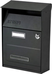 Cassa postale model Next - nero - dimensioni 320 x 220 x 100 mm