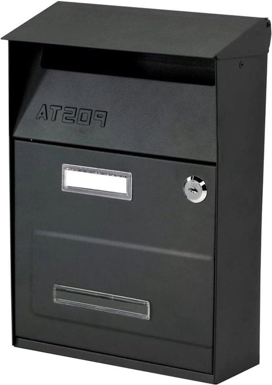 Cassa postale model Next - nero - dimensioni 320 x 220 x 100 mm