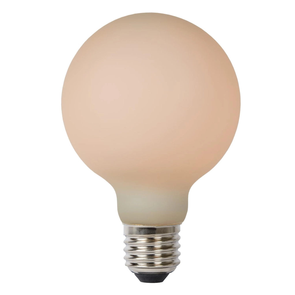 Lampadina LED opalina sferica E27 8W 2700K Lucide