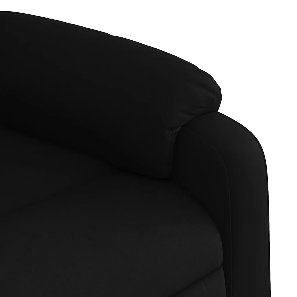 Poltrona Massaggiante | Sedia Relax Reclinabile Nera in Tessuto