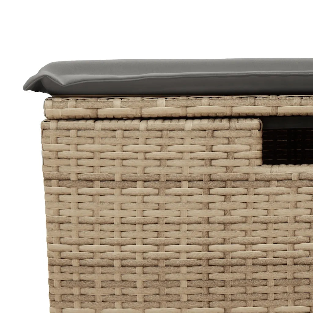 Set Divano da Giardino 5 pz con Cuscini Beige in Polyrattan 3325265