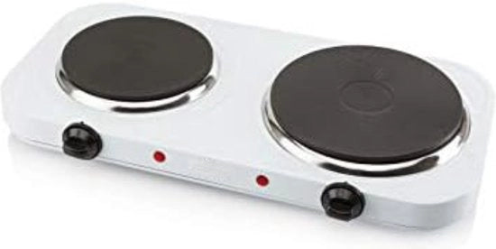 Cottura elettrica a due fuochi - Cottura a due fuochi - 2500w/bianco