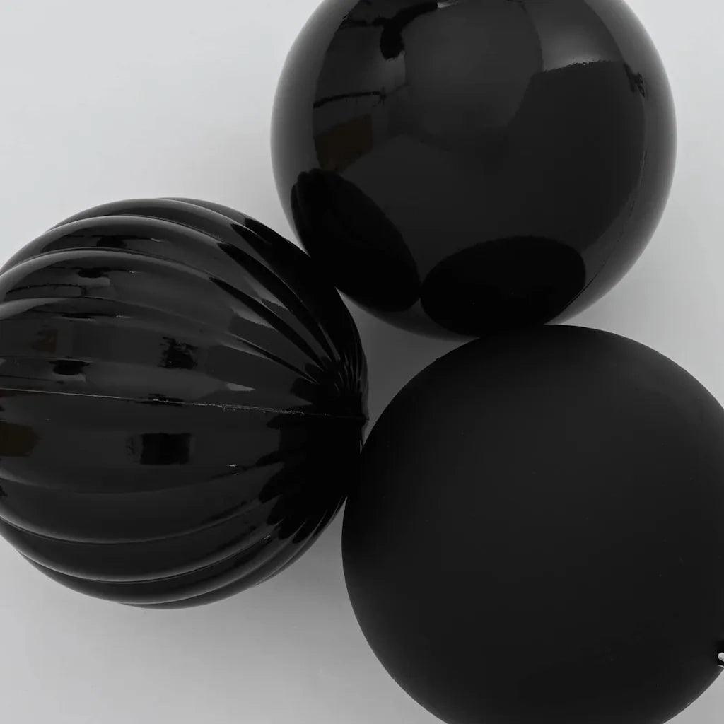 Set di palline di Natale XL 15 pcs Nero Plastica 42018857