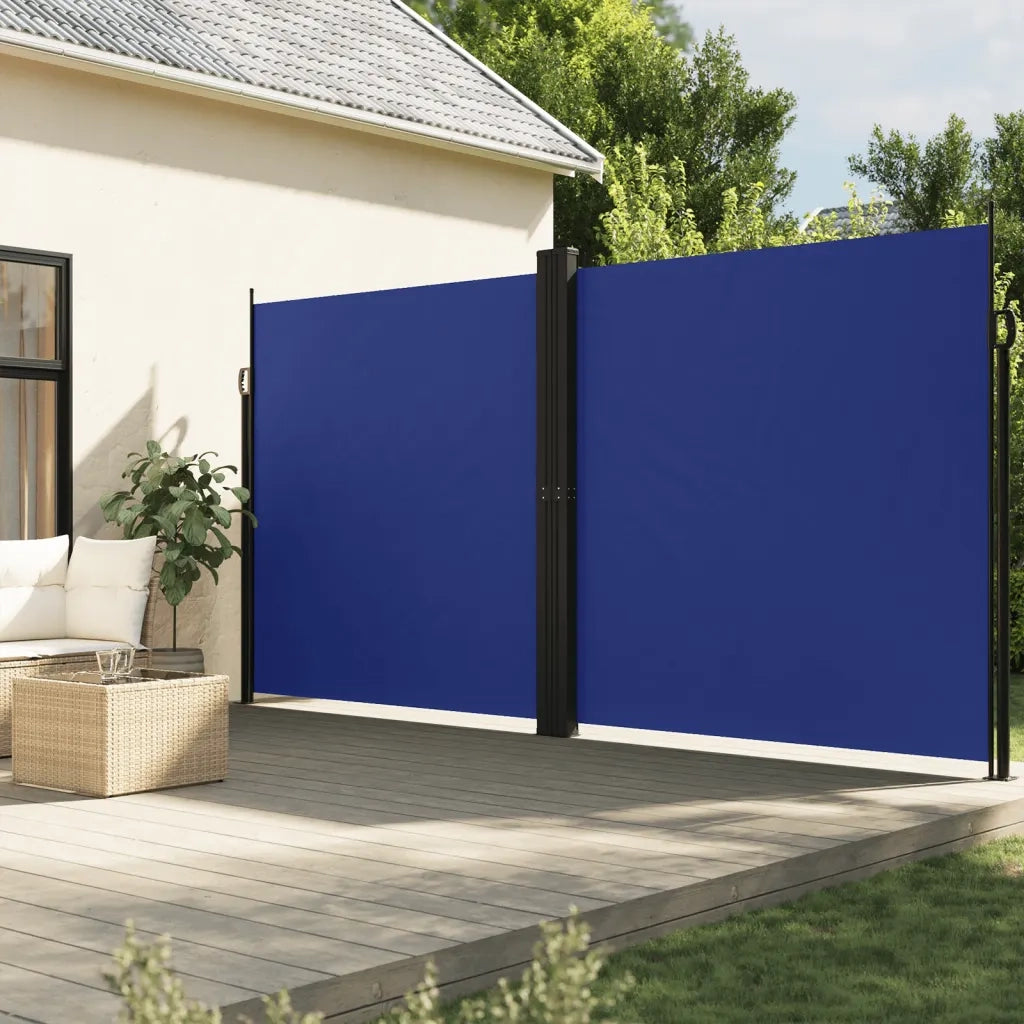 Tenda da Sole Laterale Retrattile Blu 200x1200 cm 4004851