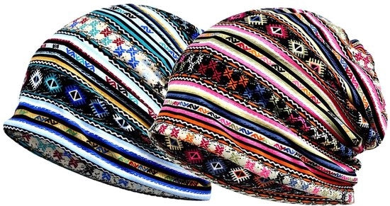 Tessuto Winddicht a Geometrie - 2 Pezzi - Cotone - 28 x 27 cm - Soffice e Comodo - Foulard