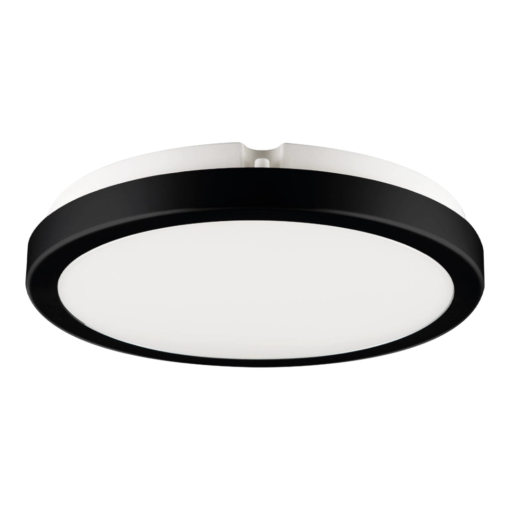 Plafoniera LED tonda 28cm 24W 4000K nera Vera Eko-Light
