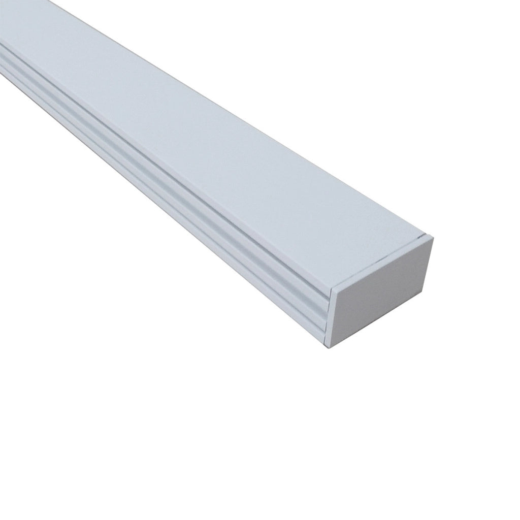 Lampada sospesa moderna bianca lineare 120cm LED 47W