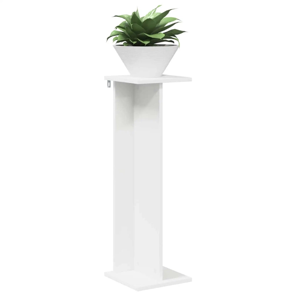 Supporto per piante 2 pz Bianco 25 x 25,5 x 80,5 cm 899643