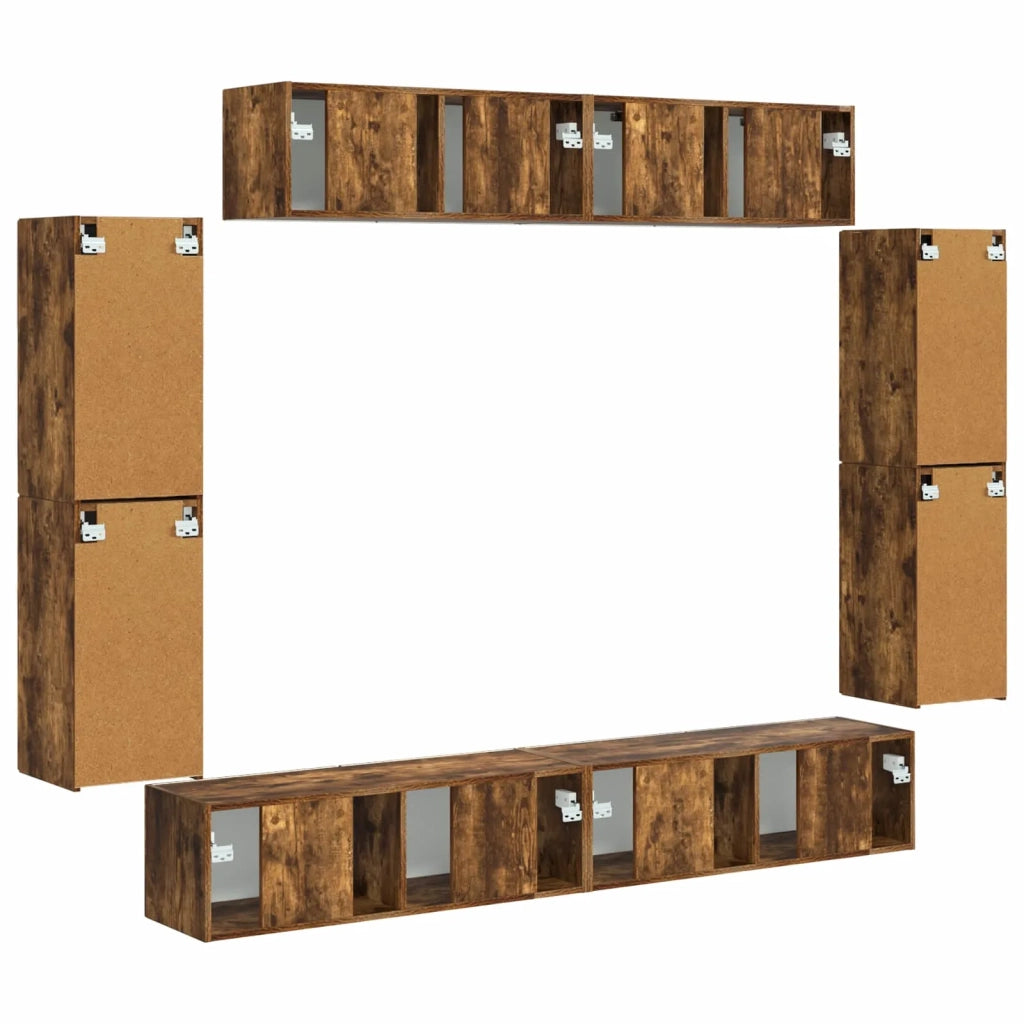 Mobile TV 8 pcs Rovere fumé 3409146
