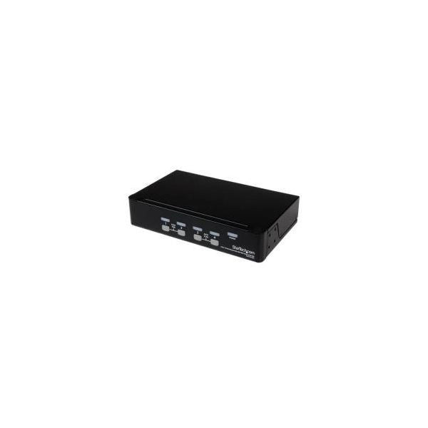 Startech.com switch kvm usb 4 porte, montabile a rack 1u, con osd - SV431DUSBU
