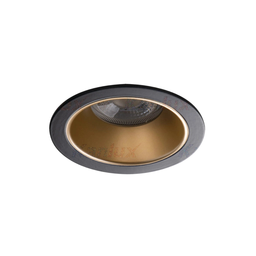 Anello faretto incasso GLOZO 10W GX5.3/GU10 nero-oro Kanlux