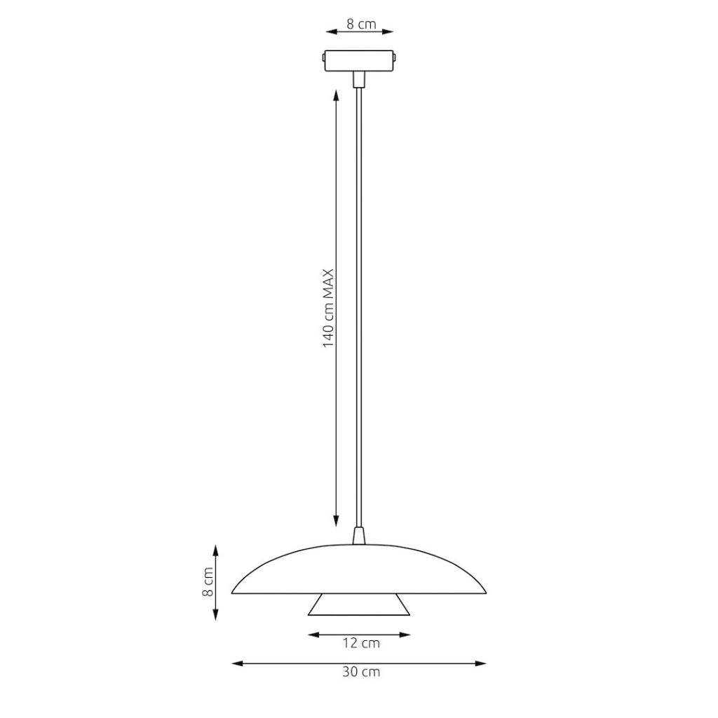 Lampada a sospensione BABEL 1xGX53 bianco nero Emibig