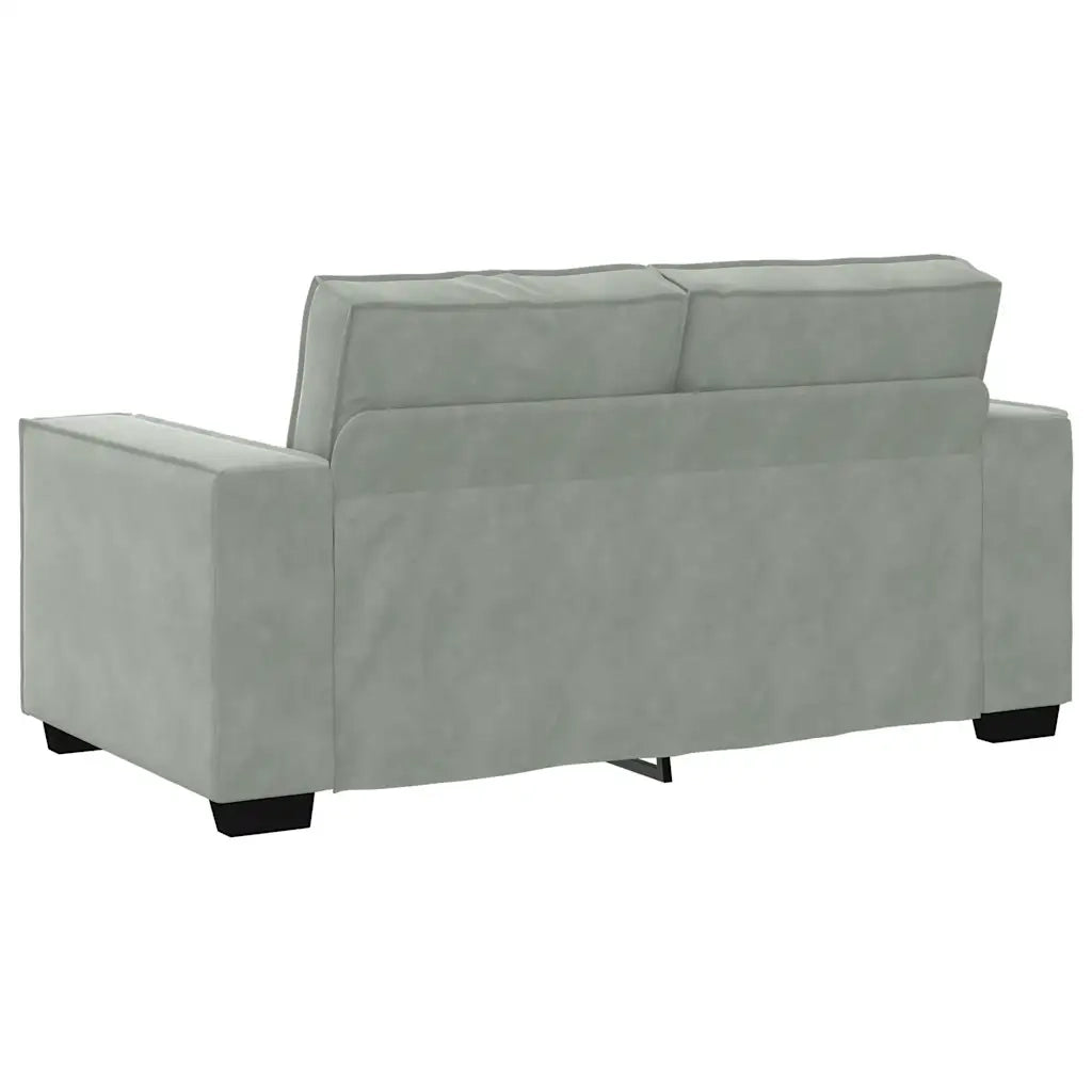 Divano a 2 Posti-Sofa 2 Posti Grigio Chiaro 120 cm in Velluto 439673