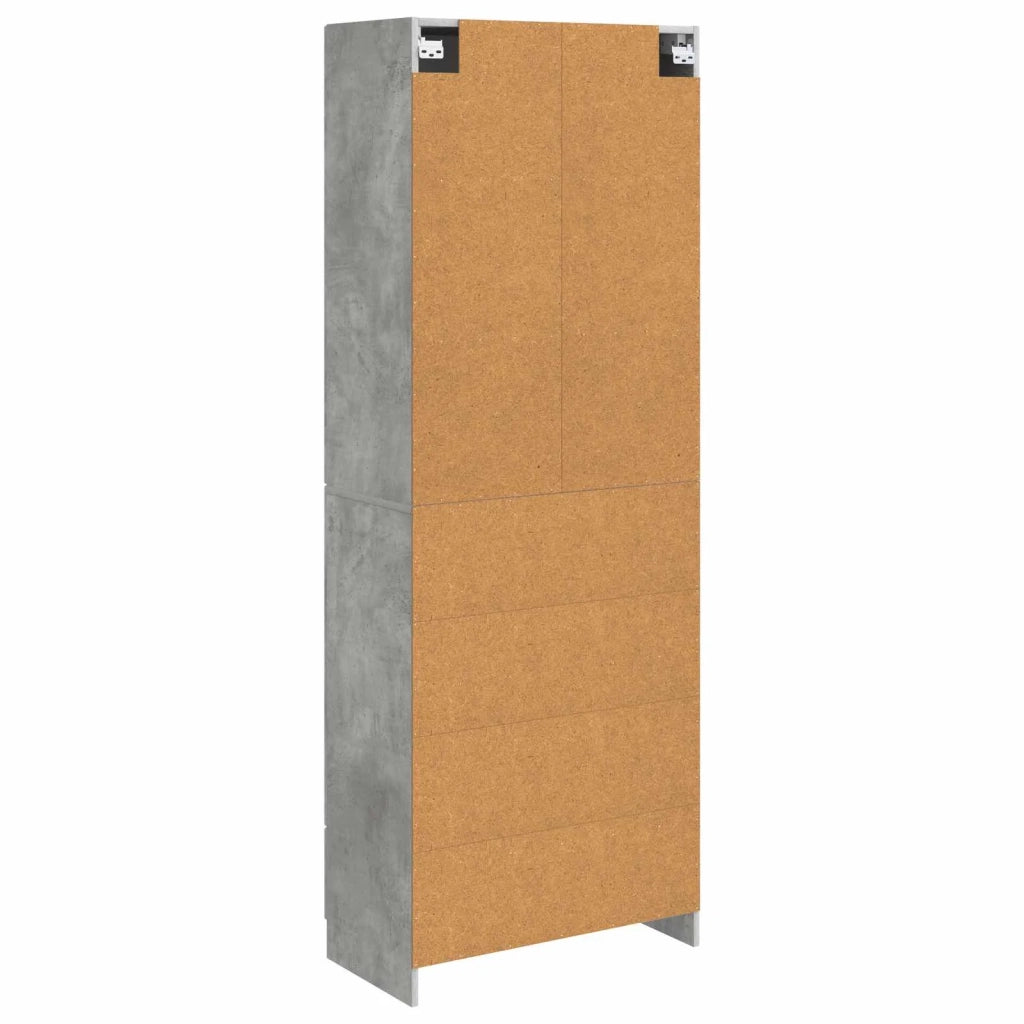 Set di armadi 2 pz Grigio Cemento Legno ingegnerizzato 3416991