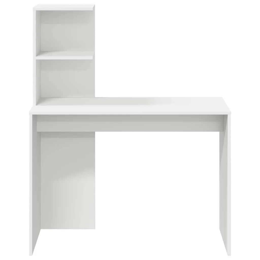 Scrivania | Tavolo da Ufficio Bianco 102 x 50 x 124 cm Legno multistrato
