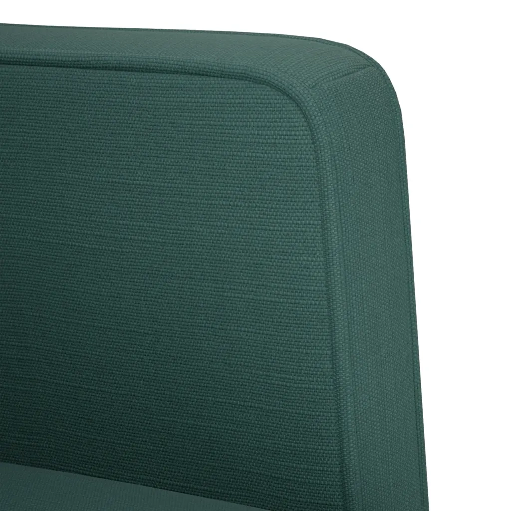 Divano Poltrona | Sedia con Braccioli Verde Scuro 53 cm in Tessuto