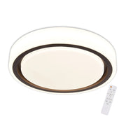 LÚZETE - LAMPADA DA SOFFITTO A LED 55+20W DIMMERABILE BIANCO CAFFÈ HARMONY