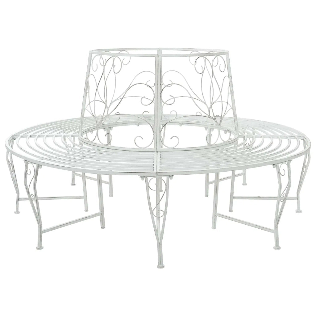 Panchina per Alberi 8-Numero di posti Ø 160 x 89 cm Acciaio 42029527