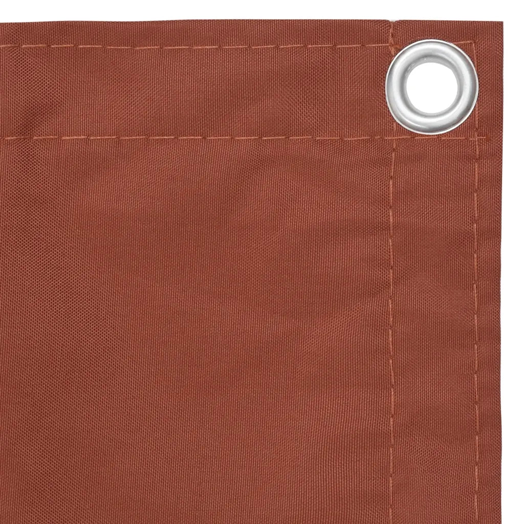 Paravento da Balcone Terracotta 120x600 cm Tessuto Oxford 134983