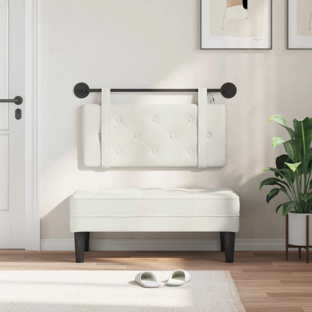 Testiera | Testata sospesa Con luce LED Bianco Similpelle