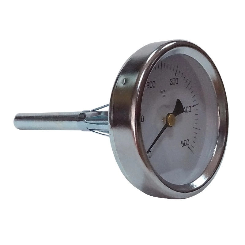 Ricambistufeapellet Termometro per forni con bulbo lineare  Temperature rilevate: 0-500° C