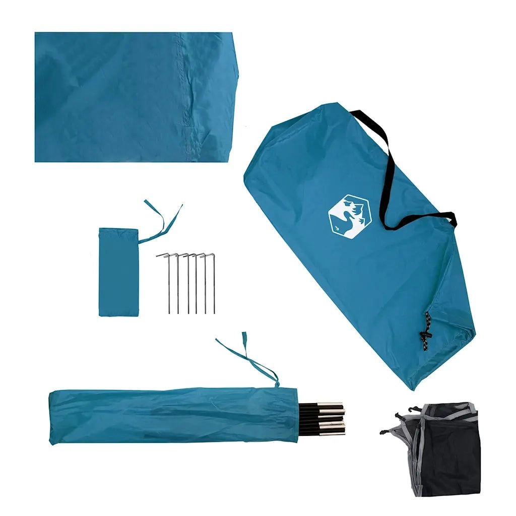 Frangivento da Campeggio Blu 490x123 cm Impermeabile 4009655