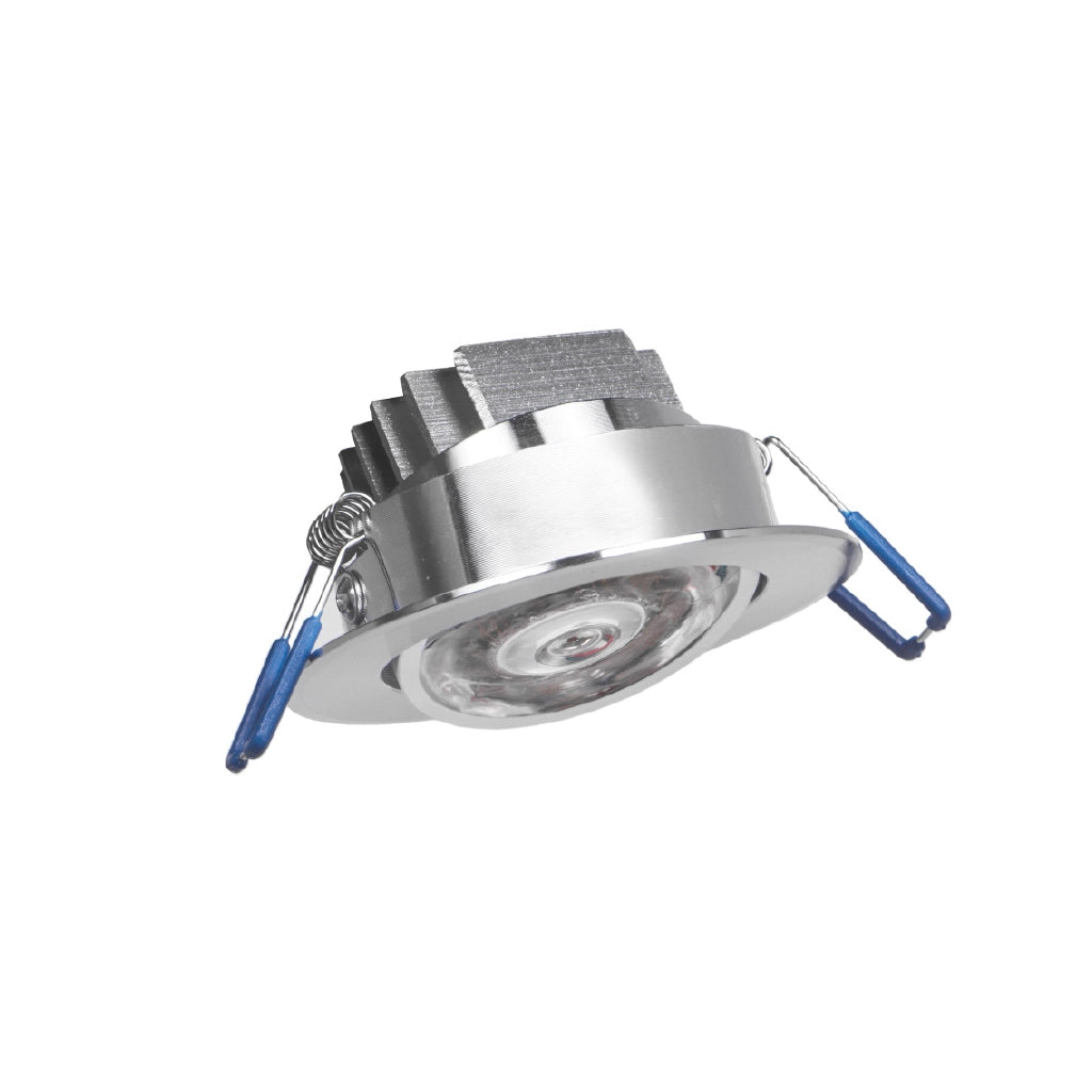 Faretto da incasso orientabile trasparente 3w luce multicolore