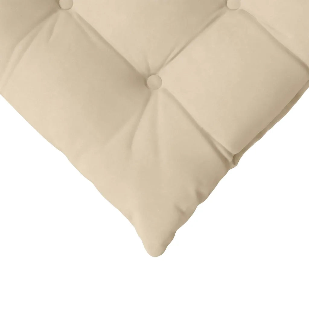 Cuscini per Seduta 4 pcs Crema 40 x 40 x 6 cm Microfibra 42015179